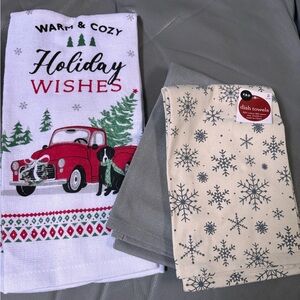 Holiday towels 3 piece set
